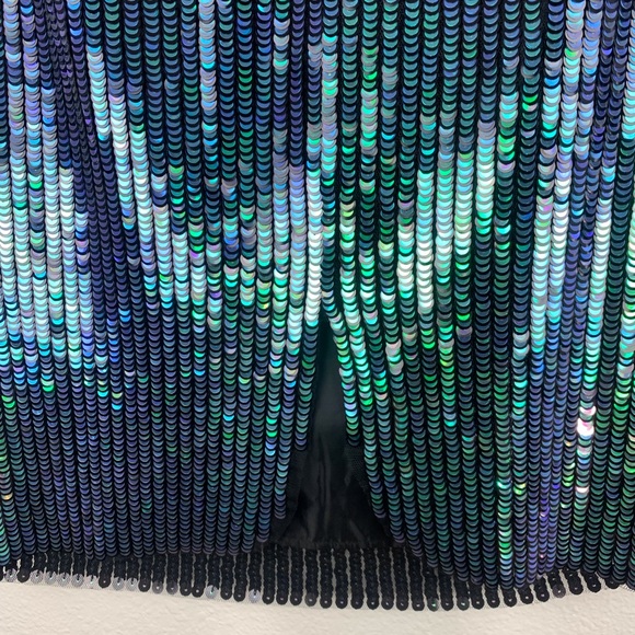 H&M GORGEOUS! Perfect sexy green Sequin Pencil Skirt - Picture 6 of 6